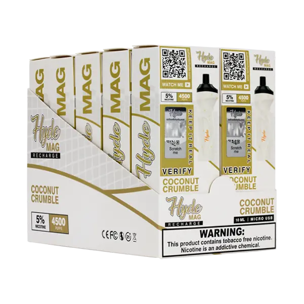 BUY 1 GET 1 FREE Coconut Crumble Hyde Mag | Vape Amazon India Hyde Disposables