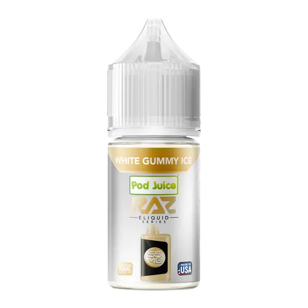 BUY 1 GET 1 FREE White Gummy Ice RAZ X Pod Juice | Vape Premium