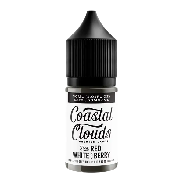 BUY 1 GET 1 FREE Red White & Berry Iced Coastal Clouds Salt Nic | Vape Premium