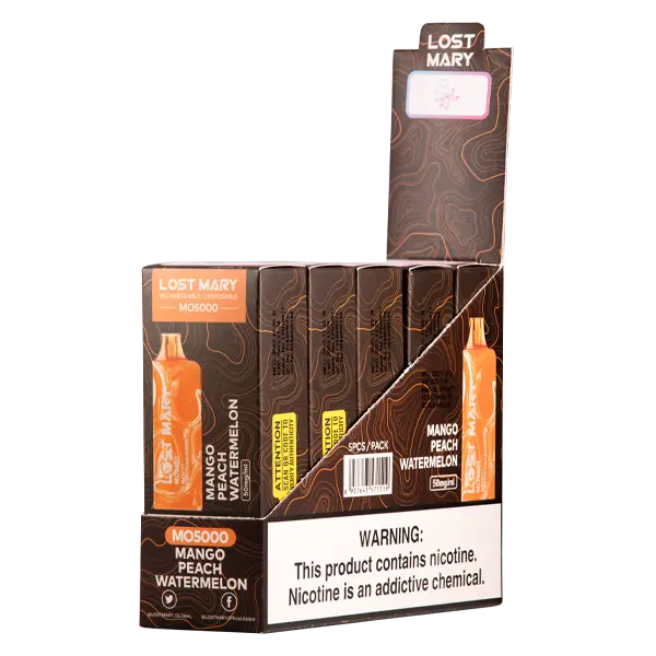 BUY 1 GET 1 FREE Mango Peach Watermelon Lost Mary MO5000 | Vape Amazon India Lost Mary