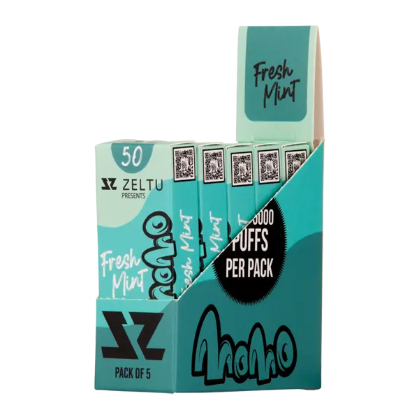 BUY 1 GET 1 FREE Fresh Mint Momo Zeltu X3 Pods | Vape Amazon India Zeltu