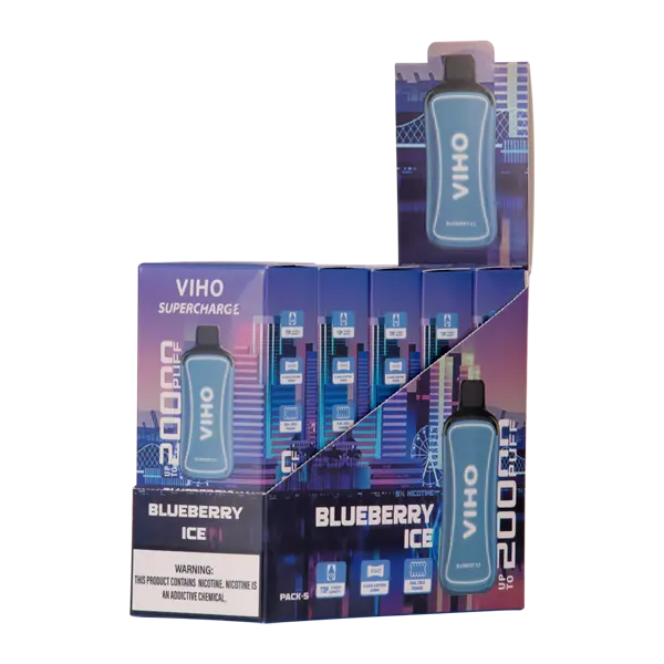 BUY 1 GET 1 FREE Blueberry Ice Viho Supercharge | Vape Amazon India Viho