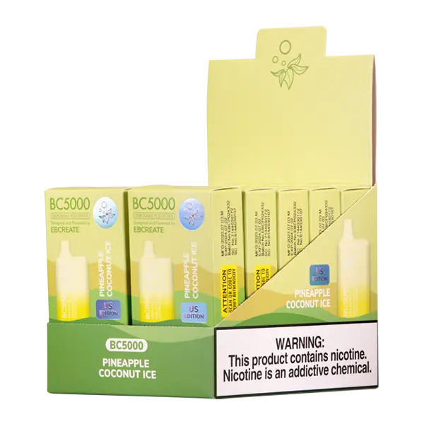BUY 1 GET 1 FREE Pineapple Coconut Ice BC5000 | Vape Amazon India EBCREATE