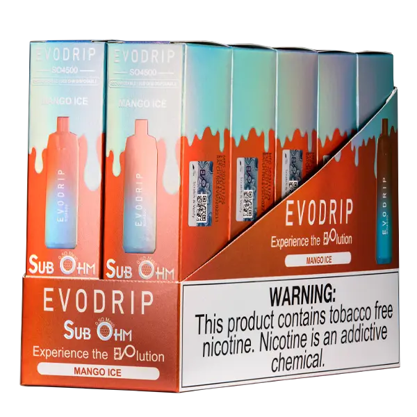 BUY 1 GET 1 FREE Mango Ice EVODRIP SO4500 | Vape Amazon India EVODRIP