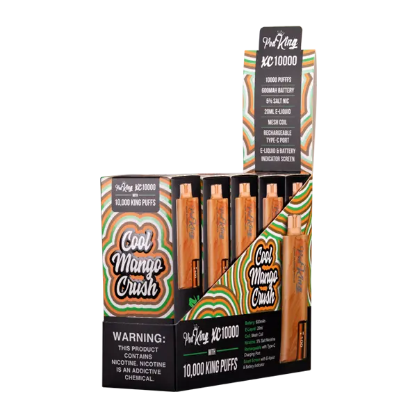 BUY 1 GET 1 FREE Cool Mango Crush Pod King XC10000 | Vape Amazon India Pod King