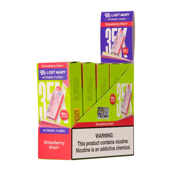 BUY 1 GET 1 FREE Strawberry Kiwi Lost Mary MT35K Turbo | Vape Amazon India Lost Mary