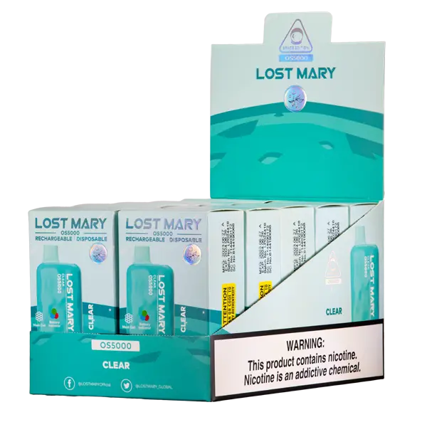 BUY 1 GET 1 FREE Clear Lost Mary OS5000 | Vape Amazon India Lost Mary