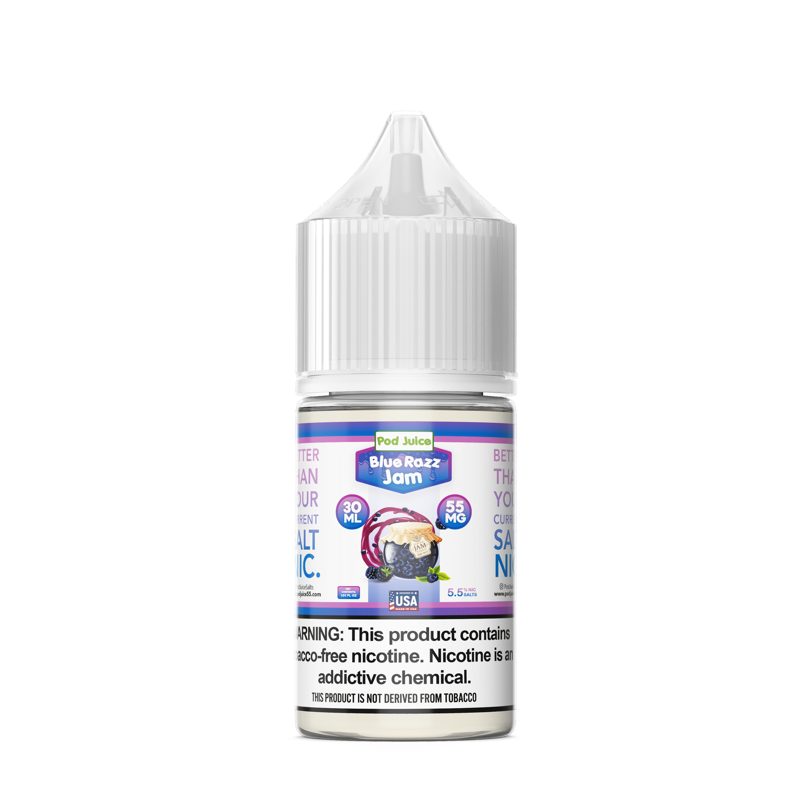 BUY 1 GET 1 FREE Blue Razz Jam Pod Juice | Vape Premium