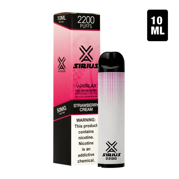BUY 1 GET 1 FREE Strawberry Cream by Sirius | Vape Amazon India VaporLax